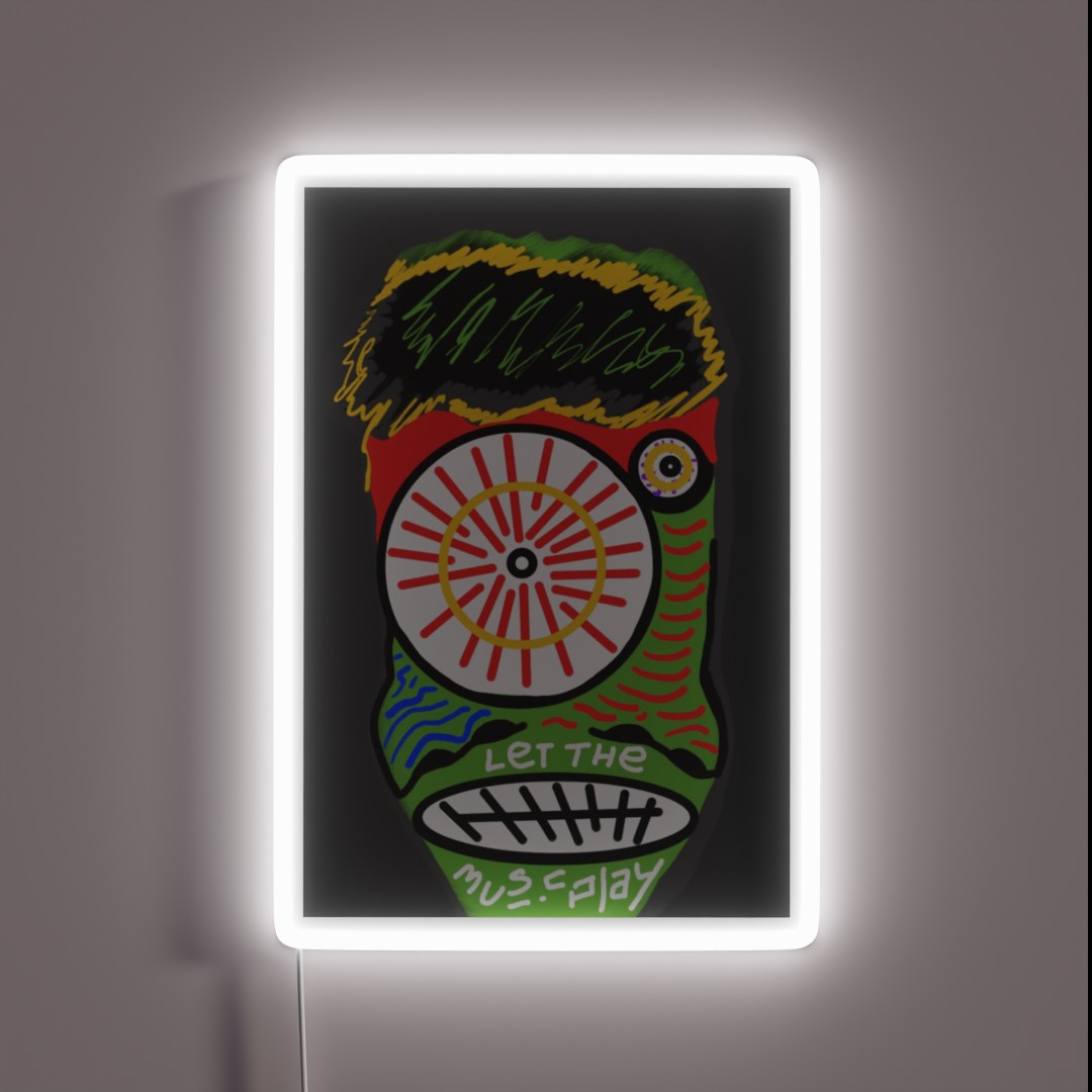 Let The Music Play RGB Neon Sign Let The Music Play RGB Neon Sign