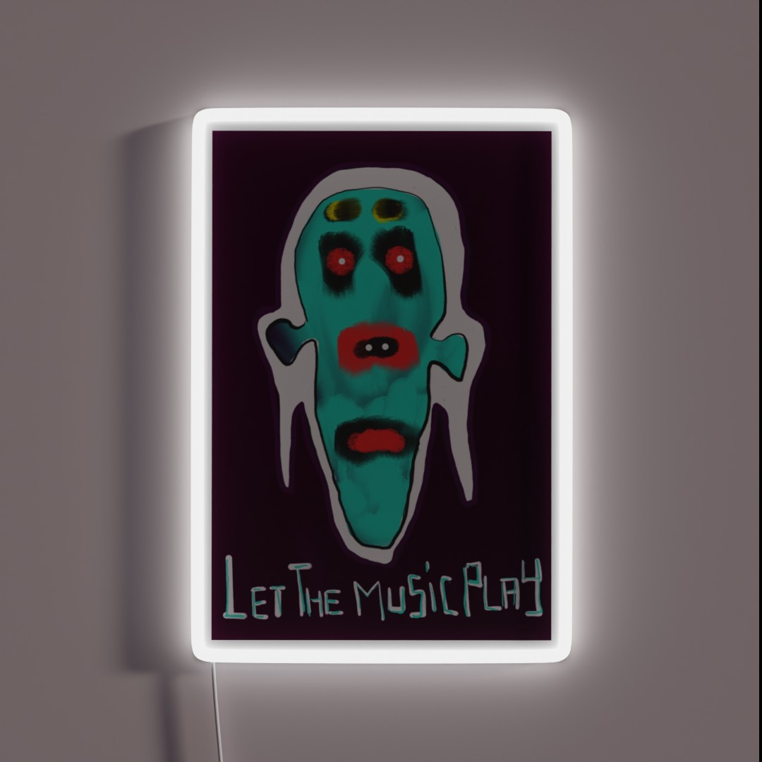 Let The Music Play RGB Neon Sign Let The Music Play RGB Neon Sign
