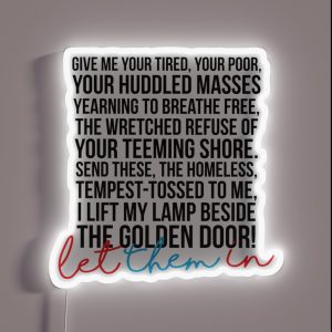 Let Them In RGB Neon Sign