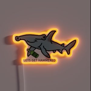 Lets Get Hammered RGB Neon Sign Lets Get Hammered RGB Neon Sign