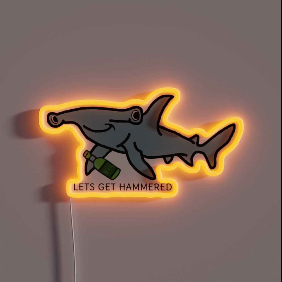Lets Get Hammered RGB Neon Sign Lets Get Hammered RGB Neon Sign