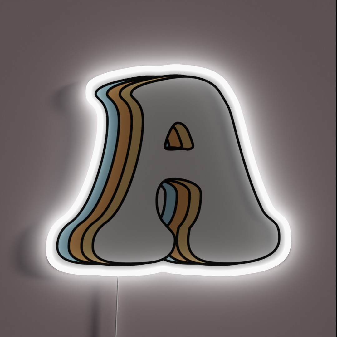 Letter A RGB Neon Sign Letter A RGB Neon Sign