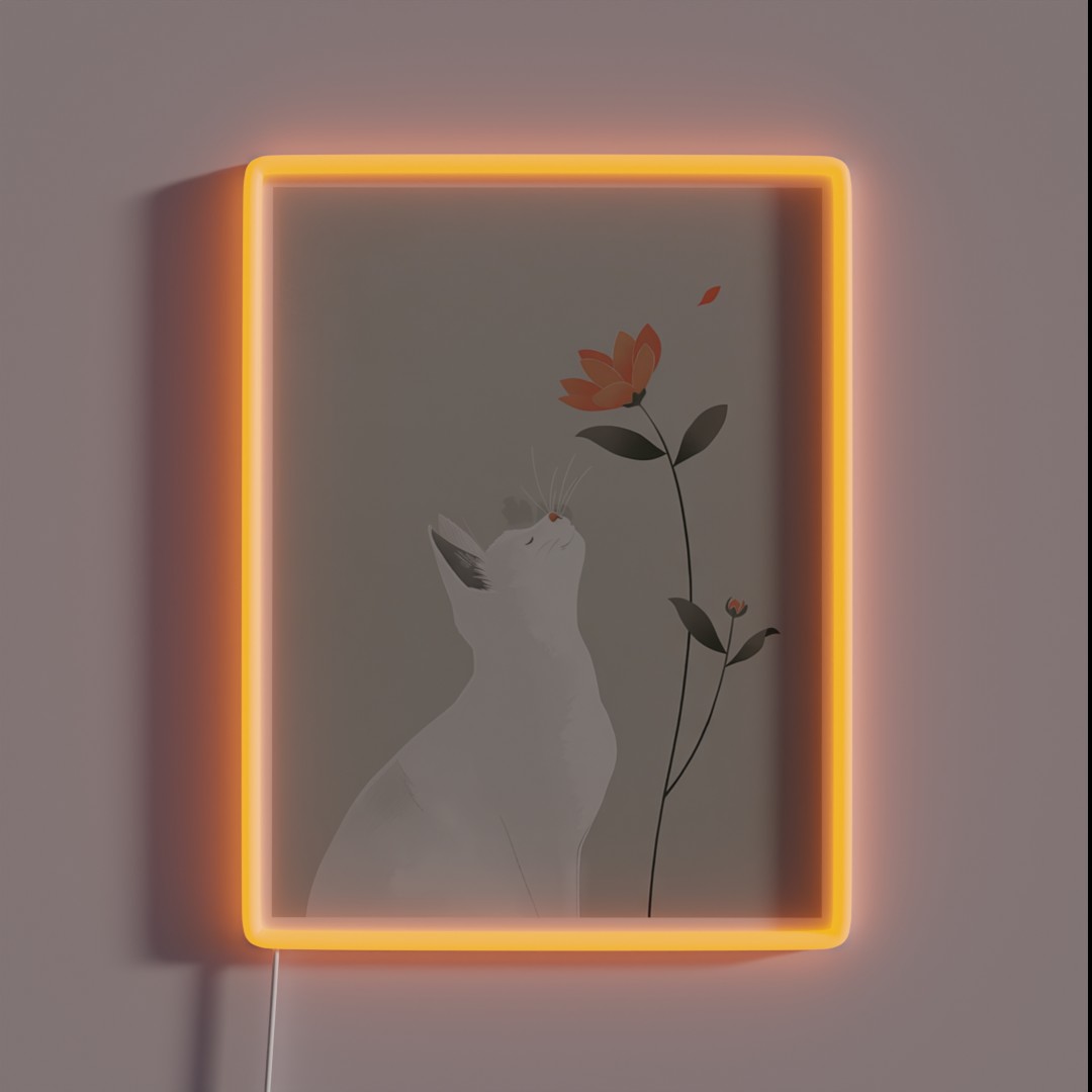 Lexy With Red Lily RGB Neon Sign Lexy With Red Lily RGB Neon Sign