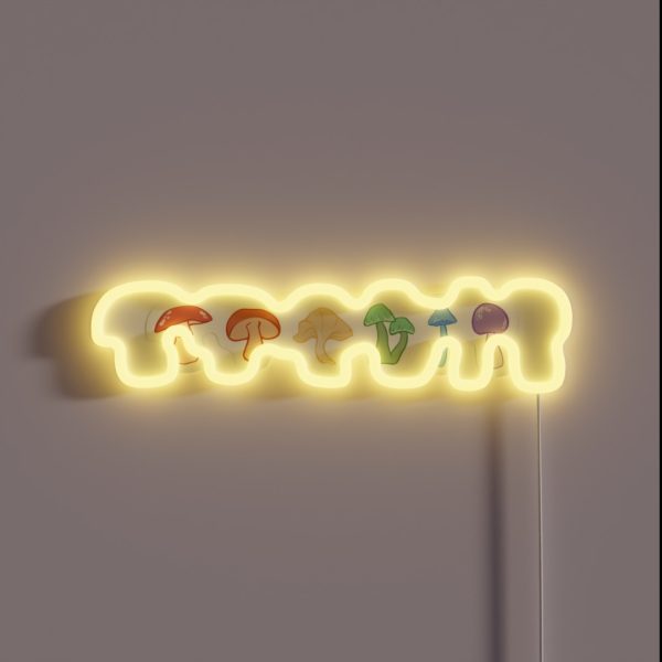 LGBT Pride Mushrooms RGB Neon Sign