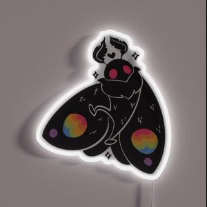 LGBTQIA Pride Mothman RGB Neon Sign