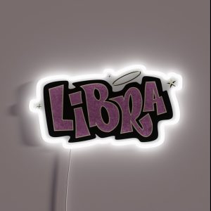 Libra Bratz Style Iconic Pink Glitter Font Logo Cute Y2k Aesthetic RGB Neon Sign Libra Bratz Style Iconic Pink Glitter Font Logo Cute Y2k Aesthetic RGB Neon Sign
