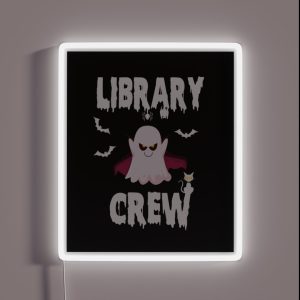 Library Boo Crew RGB Neon Sign
