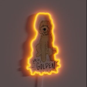 Life Is Golden Doodle RGB Neon Sign Life Is Golden Doodle RGB Neon Sign