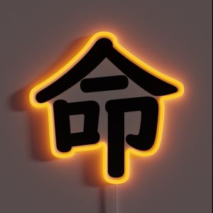LIFE Japanese Character KANJI RGB Neon Sign