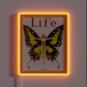 LIFE Vintage 1922 Flapper Advertising Print RGB Neon Sign