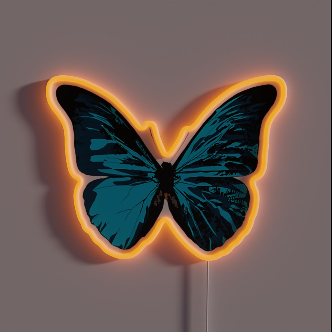 Light Blue Butterfly Equals RGB Neon Sign Light Blue Butterfly Equals RGB Neon Sign
