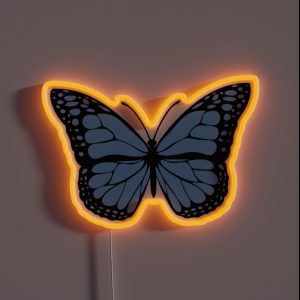 Light Blue Butterfly RGB Neon Sign