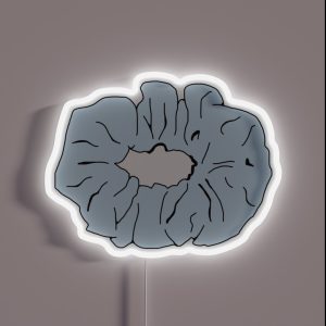 Light Blue Scrunchie RGB Neon Sign