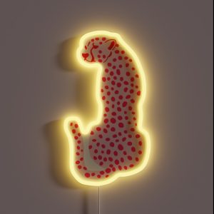 Light Pink Leopard RGB Neon Sign