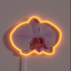 Light Pink Phalaenopsis RGB Neon Sign