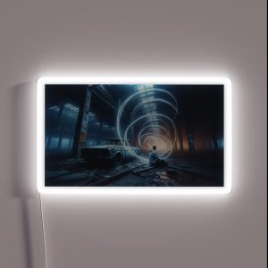 Light Trails AI Generated Art RGB Neon Sign