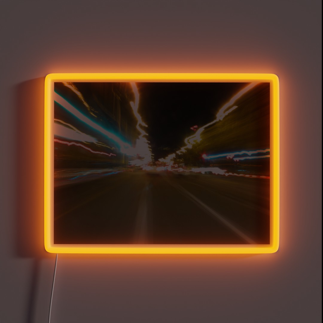 Light Trails Macquarie St Hobart RGB Neon Sign Light Trails Macquarie St Hobart RGB Neon Sign