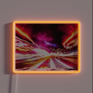 Light Trails Nighttime Trails Intentional Camera Movement RGB Neon Sign