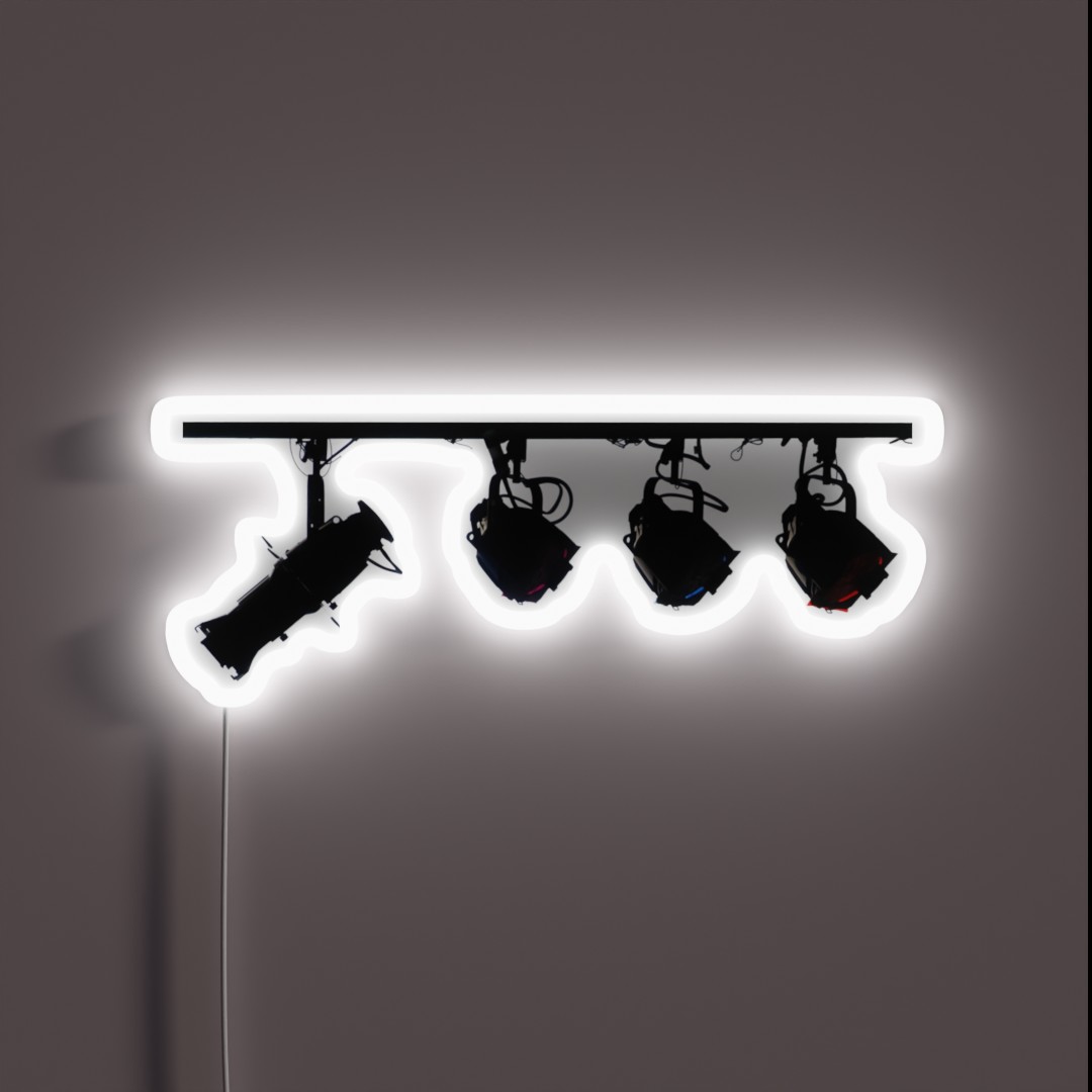 Lighting Fixtures Hung From Bar RGB Neon Sign Lighting Fixtures Hung From Bar RGB Neon Sign