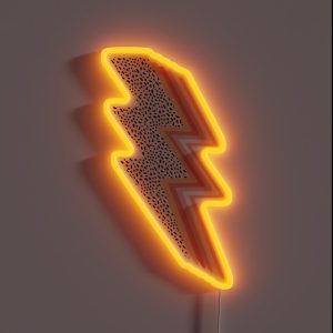 Lightning Bolt Aesthetic Pink RGB Neon Sign Lightning Bolt Aesthetic Pink RGB Neon Sign