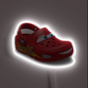 Lightning Mcqueen Crocs RGB Neon Sign
