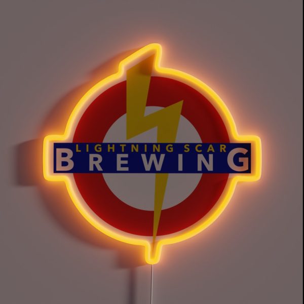 Lightning Scar Brewing RGB Neon Sign