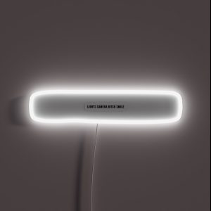 Lights Camera Bitch Smile TTPD RGB Neon Sign
