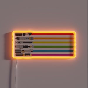Lightsaber Rainbow RGB Neon Sign