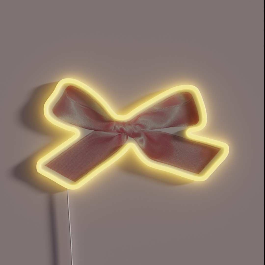 Lil Pink Bow RGB Neon Sign Lil Pink Bow RGB Neon Sign
