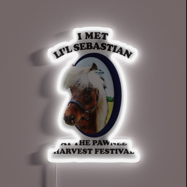 Lil Sebastian Parks And Recreation RGB Neon Sign