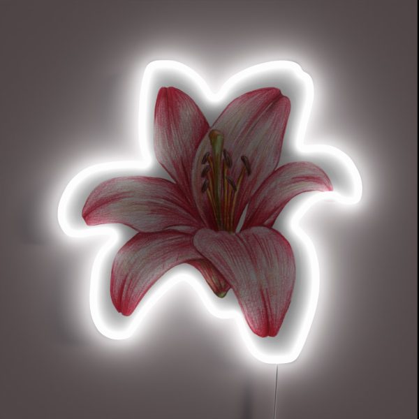 Lily Flower RGB Neon Sign