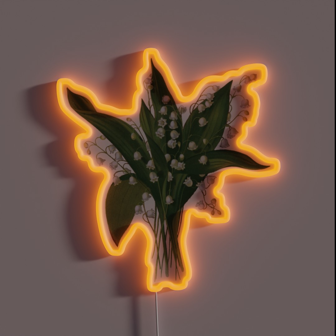 Lily Of The Valley Bouquet RGB Neon Sign Lily Of The Valley Bouquet RGB Neon Sign