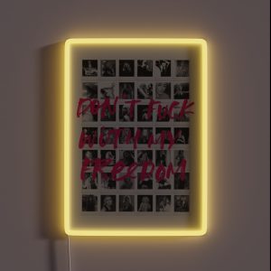 Limited Miley Cyrus Design Don T Fuck With My Freedom RGB Neon Sign
