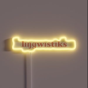 Linguistics In IPA RGB Neon Sign Linguistics In IPA RGB Neon Sign