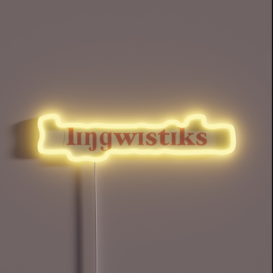 Linguistics In IPA RGB Neon Sign Linguistics In IPA RGB Neon Sign