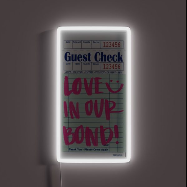 LIOB GUEST CHECK RGB Neon Sign