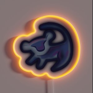 LION DRAW RGB Neon Sign