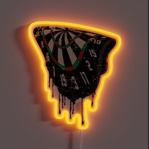 Liquid Dartboard Darts Art Dart Player Gift Idea RGB Neon Sign