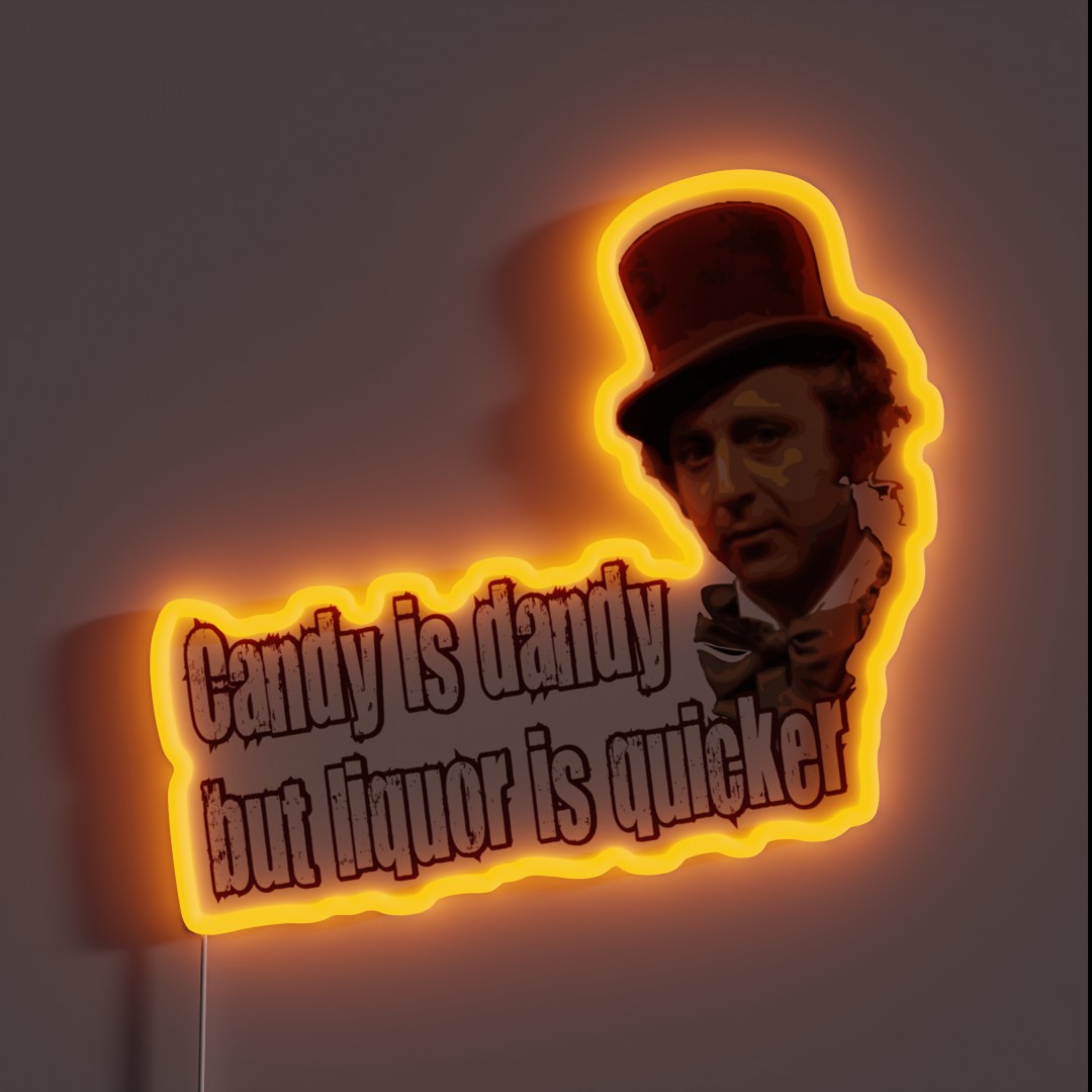 Liquor Is Quicker RGB Neon Sign Liquor Is Quicker RGB Neon Sign