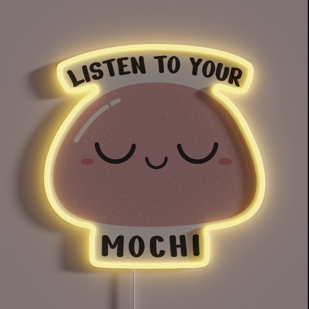 Listen To Your Mochi Dashandlily RGB Neon Sign Listen To Your Mochi Dashandlily RGB Neon Sign