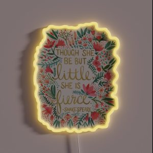 Little And Fierce RGB Neon Sign Little And Fierce RGB Neon Sign