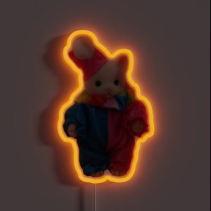 Little Clown Cat Calico Critter RGB Neon Sign Little Clown Cat Calico Critter RGB Neon Sign