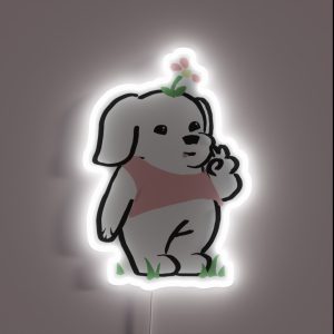 Little Cute Doggie RGB Neon Sign