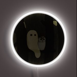 Little Ghost And Owl RGB Neon Sign