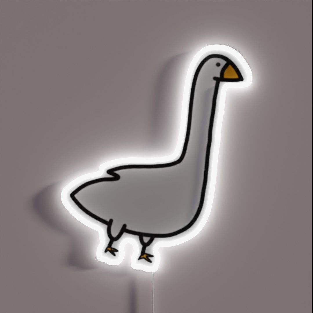 Little Goose Doodle RGB Neon Sign Little Goose Doodle RGB Neon Sign