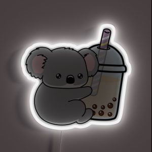 Little Koala Loves Boba RGB Neon Sign Little Koala Loves Boba RGB Neon Sign