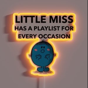 Little Miss Has A Playlist For Every Occasion RGB Neon Sign