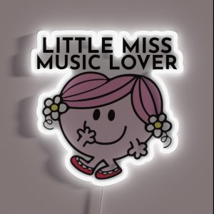Little Miss Music Lover RGB Neon Sign