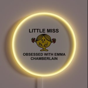 Little Miss Obsessed With Emma Chamberlain RGB Neon Sign