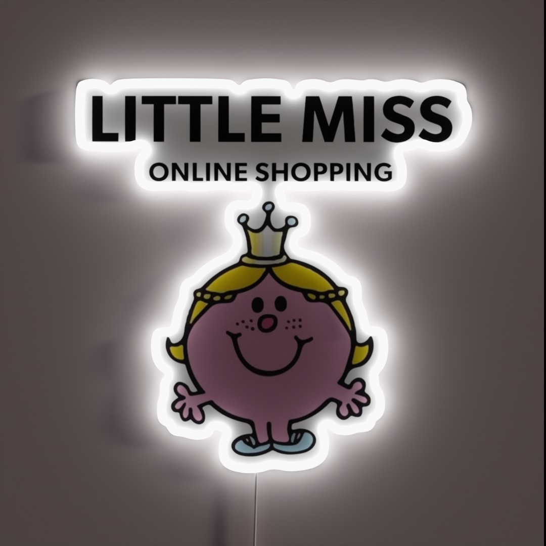 Little Miss Online Shopping RGB Neon Sign Little Miss Online Shopping RGB Neon Sign